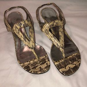 Calvin Klein Snakeskin Sandals
